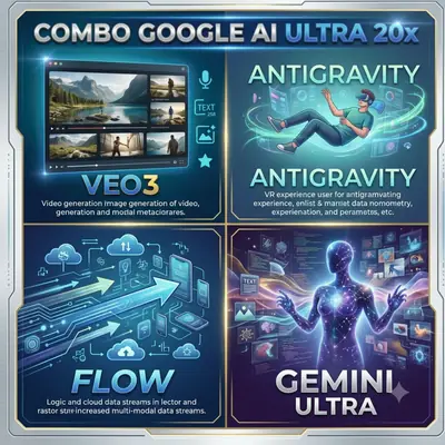 Combo Google AI Ultra 20x — Veo3 + Antigravity + Flow + Gemini Ultra 1 tháng, Chính chủ [GTW]