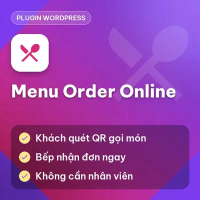 Plugin WP Menu Order Online (Đặt món ngay trên website nhà hàng)