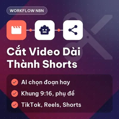 Workflow n8n — Cắt video dài của bạn thành video ngắn đa kênh