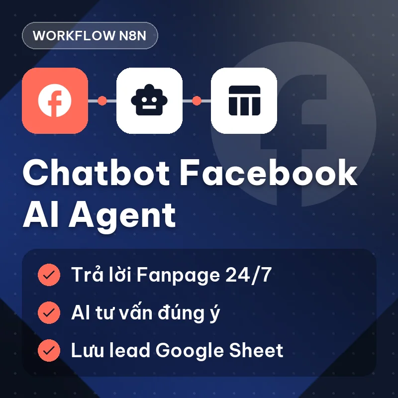 Workflow Chatbot Facebook AI Agent N8N