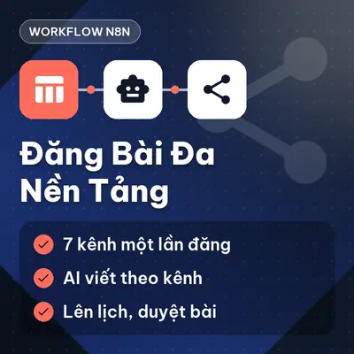 Workflow n8n — Đăng bài đa nền tảng từ Google Sheet