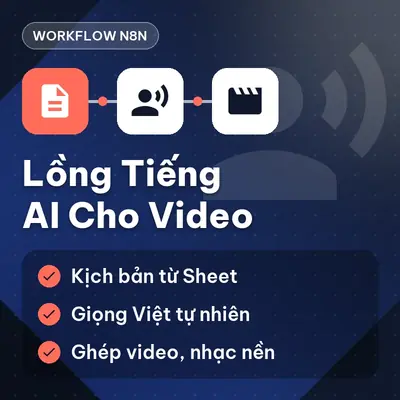 Workflow n8n — Lồng tiếng AI cho video và bài viết