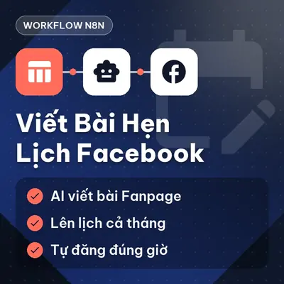 Workflow Tự Động Viết Bài Và Hẹn Lịch Đăng Lên Facebook N8N