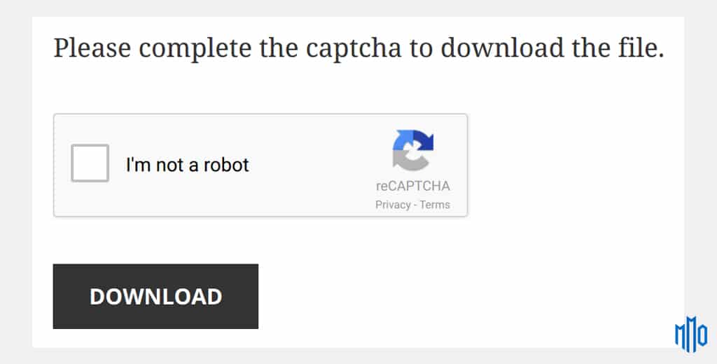 Tính năng của Download Monitor Captcha