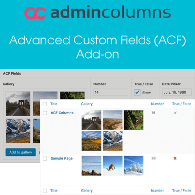 admin columns pro advanced custom fields addon thedevkit