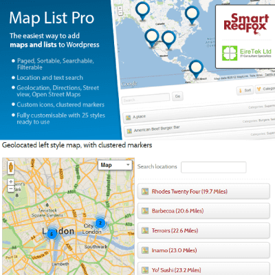 map list pro google maps location directories thedevkit