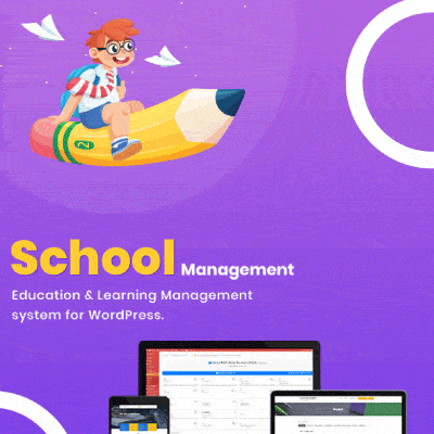 school management education learning management system for wordpress