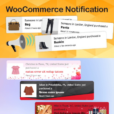woocommerce notification boost your sales live feed sales recent sales