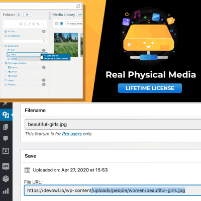 wordpress real physical media physical media folders seo rewrites thedevkit