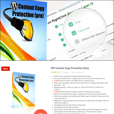 wp content copy protection pro thedevkit