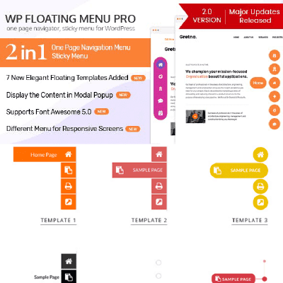 wp floating menu pro one page navigator sticky menu for wordpress thedevkit