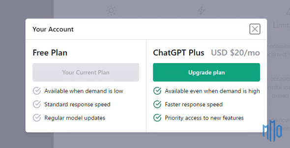 ChatGPT Plus khác gì so với ChatGPT Free