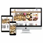 Mẫu website bán bánh và thiết bị dụng cụ làm bánh