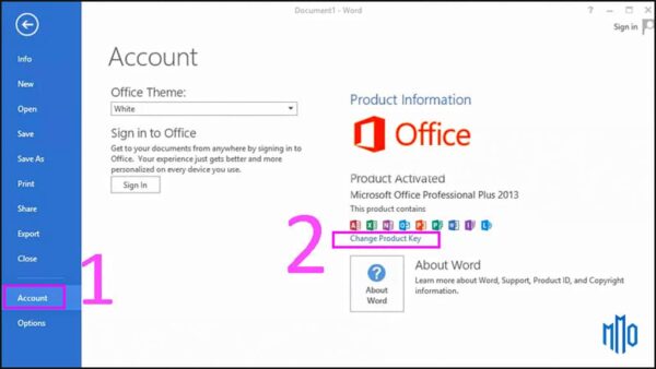 Bước 2 cách cài đặt Office 2016 Professional Plus key cho 5pc