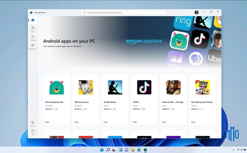 Windows 11 tích hợp với ứng dụng Android