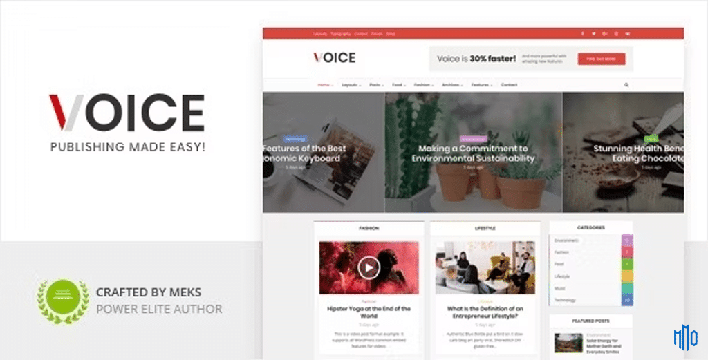 Voice – Clean News Magazine WordPress Theme
