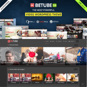 thumbnail Betube Video WordPress Theme