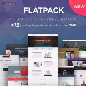 thumbnail FLATPACK – Landing Pages Pack With Page Builder