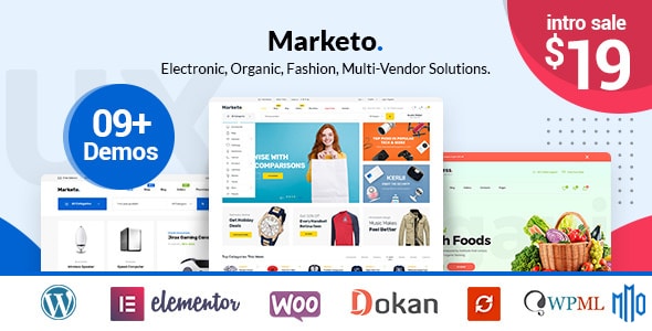 Marketo – eCommerce & Multivendor A Woocommerce WordPress Theme