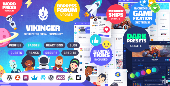 Vikinger – BuddyPress and GamiPress Social Community