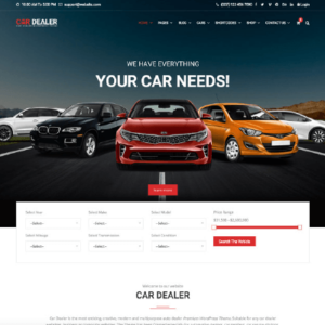 thumbnail Automotive Car Dealership Business WordPress Theme
