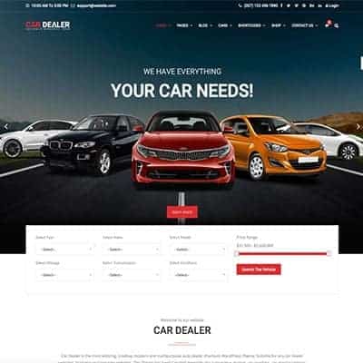 thumbnail Car Dealer Automotive WordPress Theme – Responsive