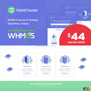 thumbnail HostCluster – WHMCS Server & Hosting WordPress Theme