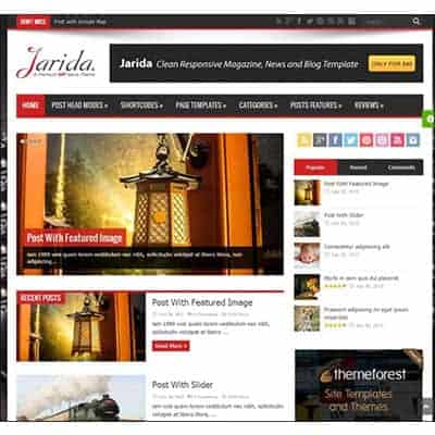 thumbnail Jarida – Responsive WordPress News, Magazine, Blog