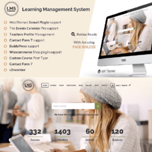 thumbnail LMS Learning Management System, Education WordPress Theme