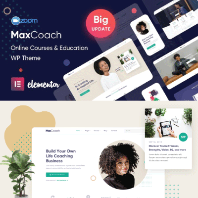 thumbnail MaxCoach – Online Courses, Personal Coaching & Education WP Theme