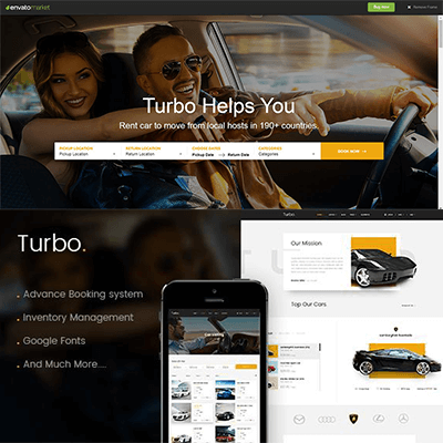 thumbnail Turbo – Car Rental System WordPress Theme