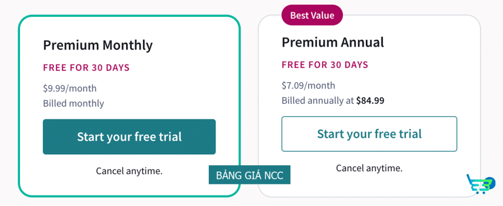 Bảng giá Scribd Premium chính hãng từ NCC