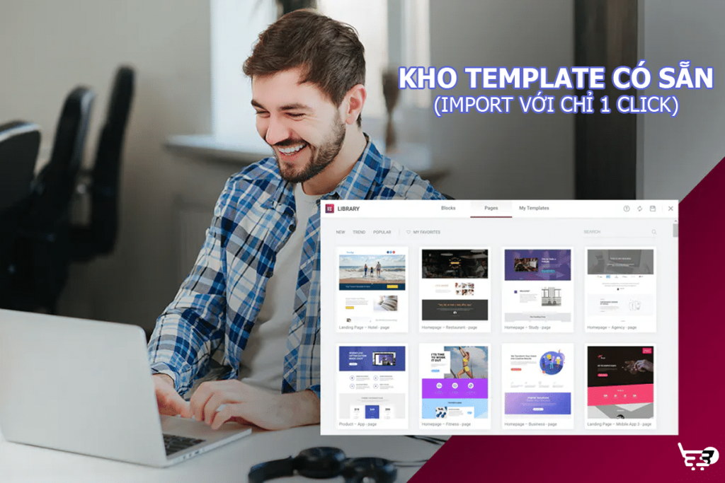 Với Elementor Pro – Chỉ vài thao tác đã có giao diện web hoàn chỉnh