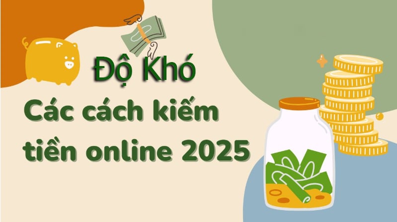Xếp Hạng Độ Khó Các Hình Thức Kiếm Tiền Online 2025