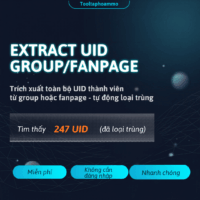 [MIỄN PHÍ] Extract UID Group/Fanpage – Trích Xuất Toàn Bộ UID Thành Viên Từ Group Hoặc Fanpage Facebook Dùng Ngay!
