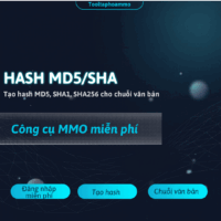 [MIỄN PHÍ] Tool tạo Hash MD5/SHA Bộ Công Cụ Băm Chuỗi Bảo Mật Dữ Liệu Tự Động Dùng Ngay!