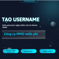 [Miễn Phí] Tạo Username Ngẫu Nhiên – Gaming, MMO & Chuyên Nghiệp, Dùng Ngay!