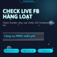 [MIỄN PHÍ] Check Live FB Hàng Loạt – Kiểm Tra Hàng Trăm UID Facebook Cùng Lúc Dùng Ngay!