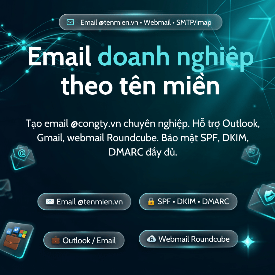 Dịch Vụ Email Doanh Nghiệp Theo Tên Miền